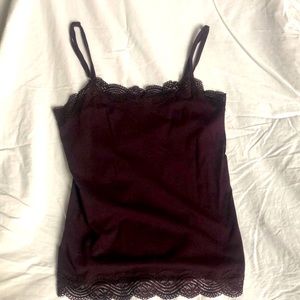 Ann Taylor lace trimmed cami Size Medium